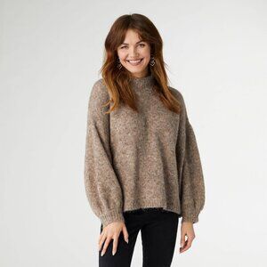 Latte Heather Mohair Sweater